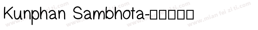 Kunphan Sambhota字体转换